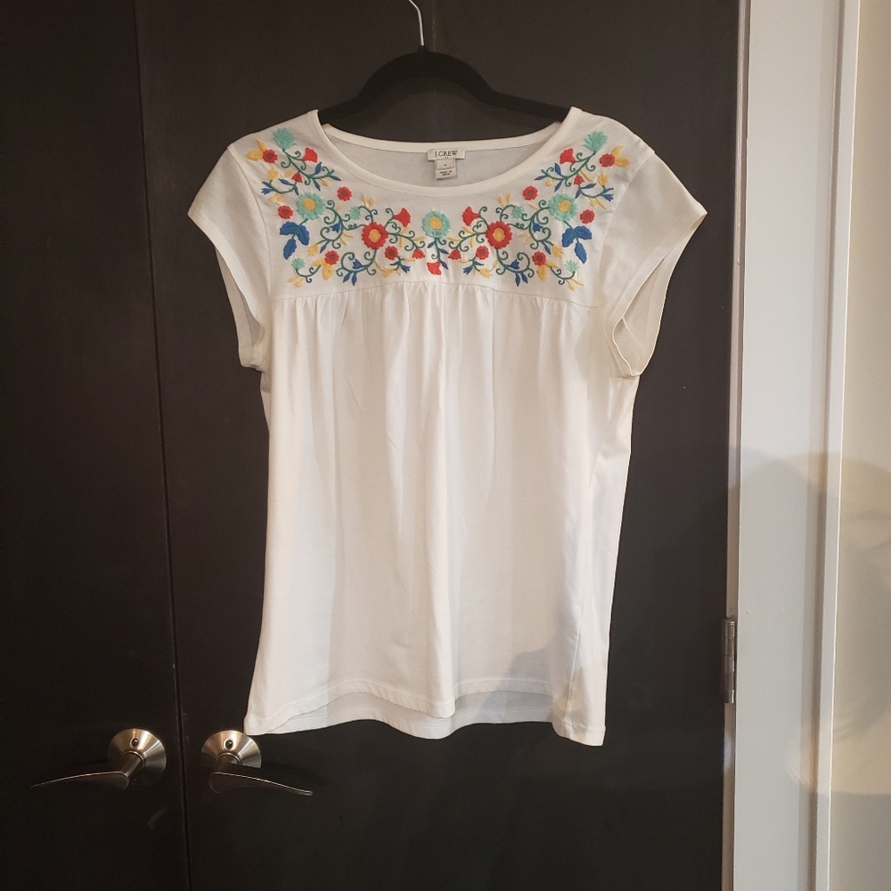 J Crew floral shirt